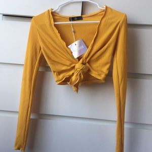 Missguided Front Tie Shirt